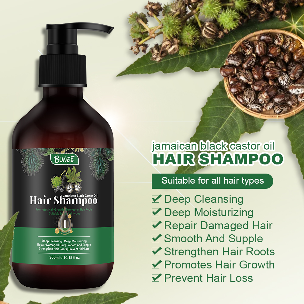 Oem Wholesale Hair Treatment Organic Moisture Jamaican Black Castor Oil Shampoo And Conditioner Set For Anti Hair Loss