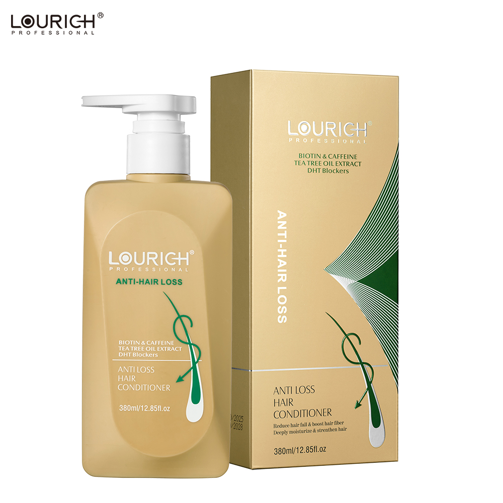 LOURICH Caffeine Biotin Anti Hair Loss Shampoo Conditioner Set DHT Blocker Hair Growth Salon Wholesale Private Label