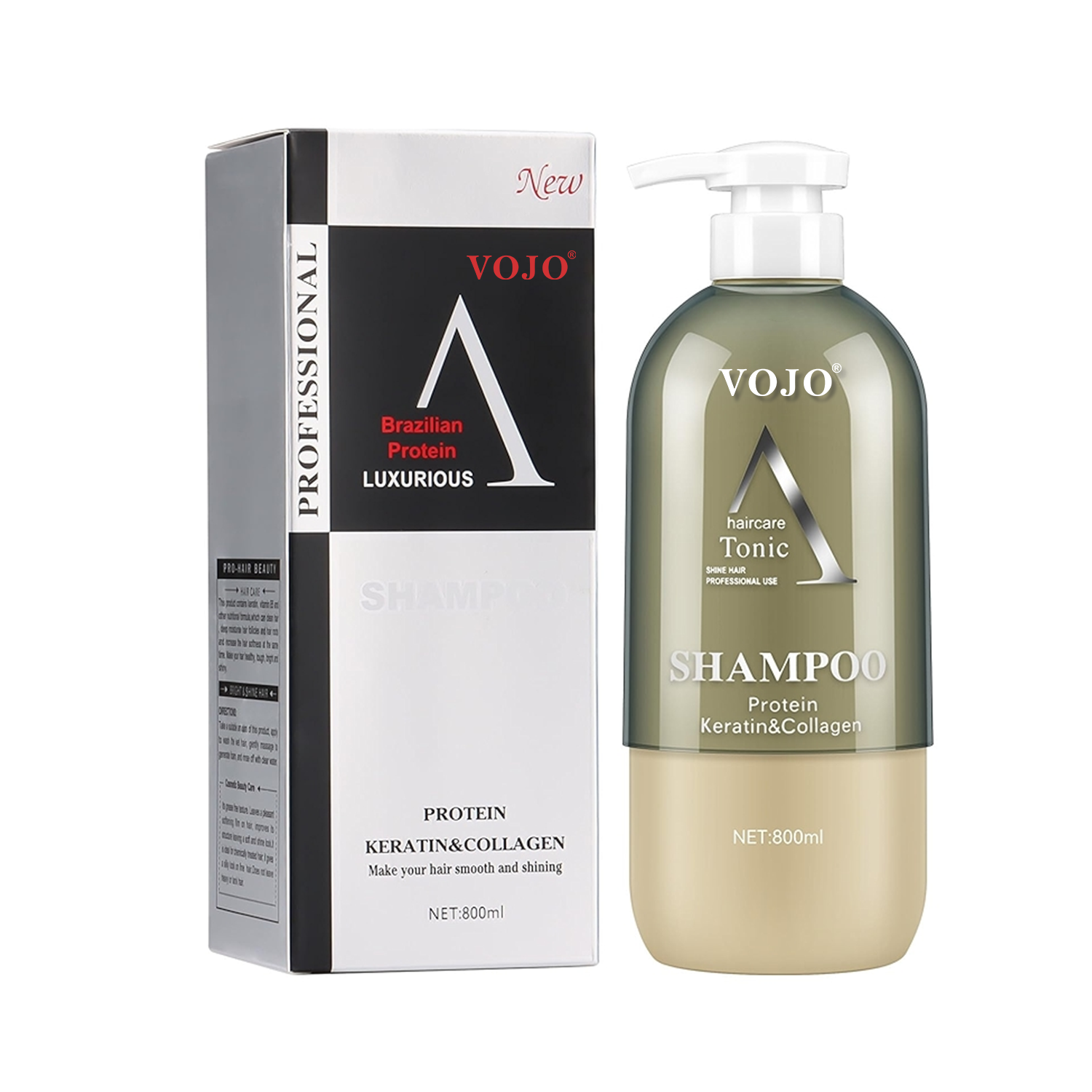 VOJO Wholesale Luxury Professional Salon Shampoo and Conditioner Set Anti-Dandruff Itchy Scalp Relief with for Frizz Control