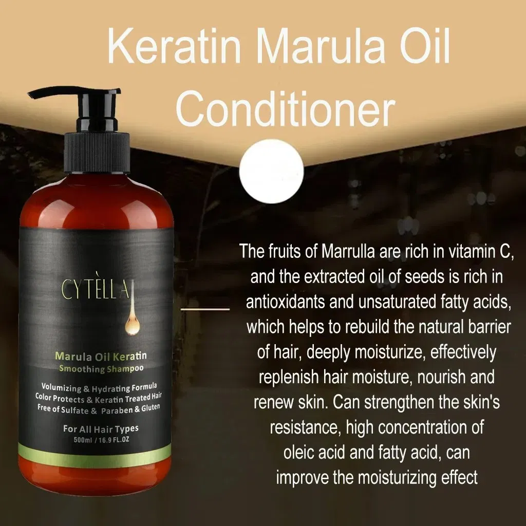 Volumizing Hydrating Formula Color Protects & Keratin Marula Oil Shampoo