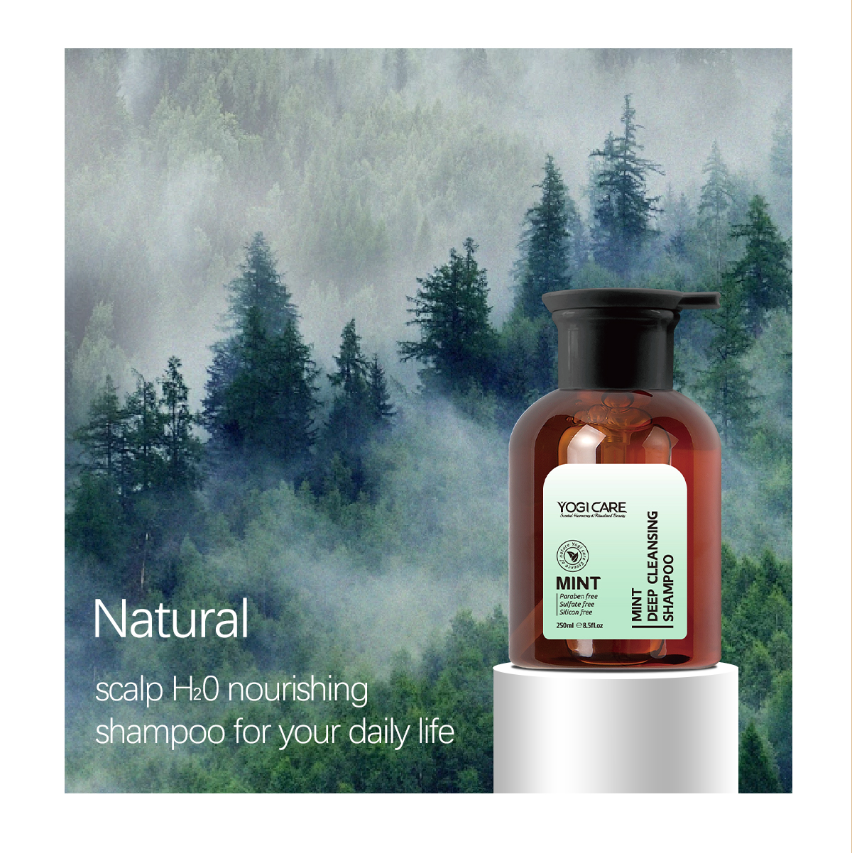 Free Samples Mint Scalp Nourishing Shampoo Deep Cleansing Shampoo Bulk