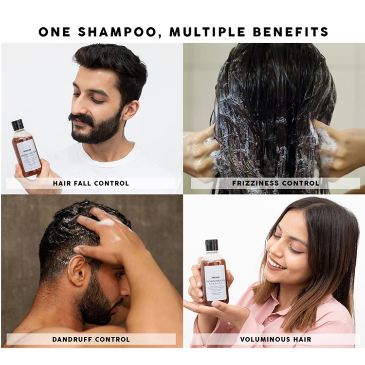 Custom Anti Frizz Hairfall Control Greying Volumizing &amp; Anti Dandruff Shampoo