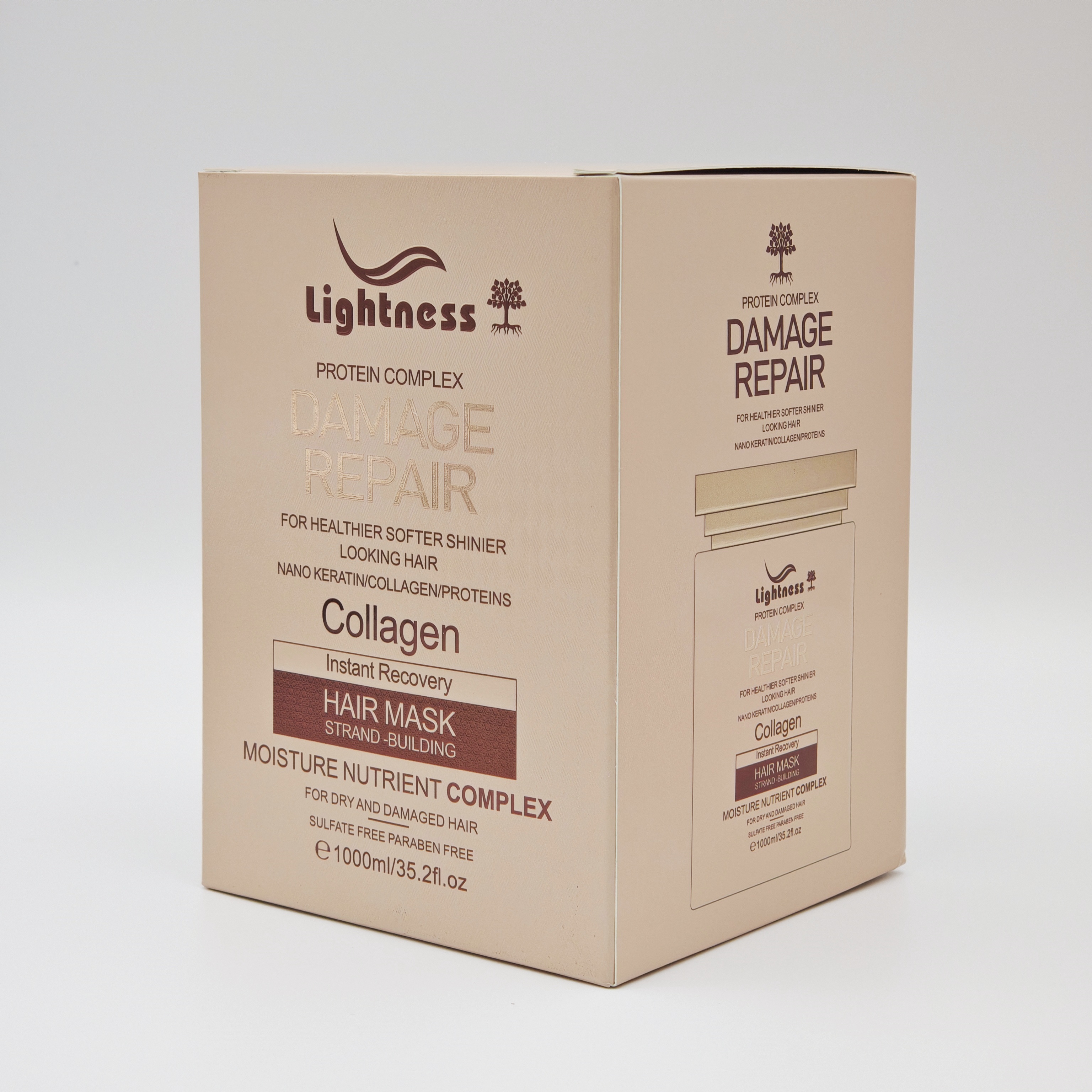 Best Collagen Shampoo for Anti Hair Loss Treatment Smooth Hair Conditioner Support OEM Hair Care Set