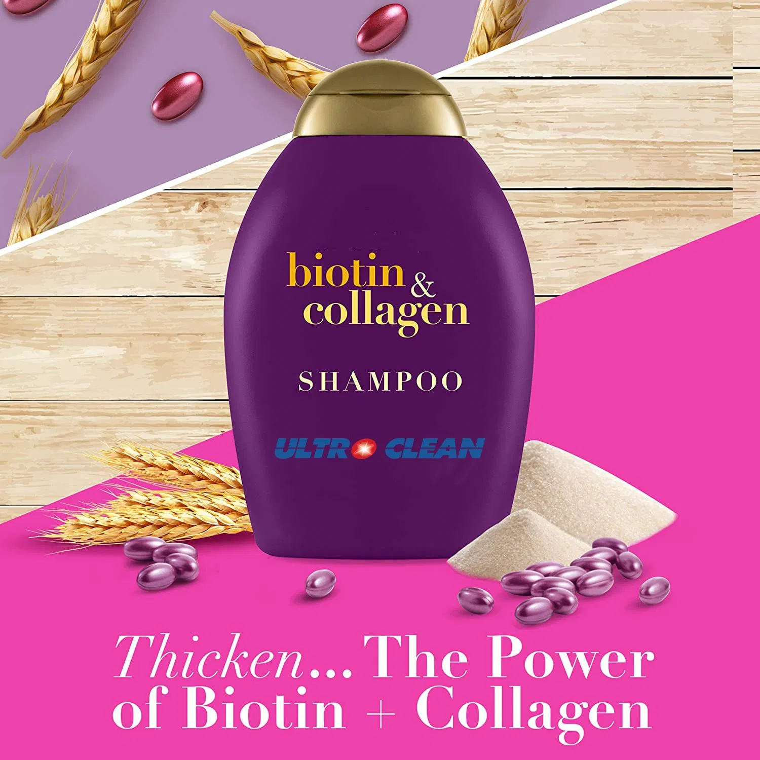 Cheap Biotin Collagen Moisturizing Anti Dandruff Sulphate Free Shampoo