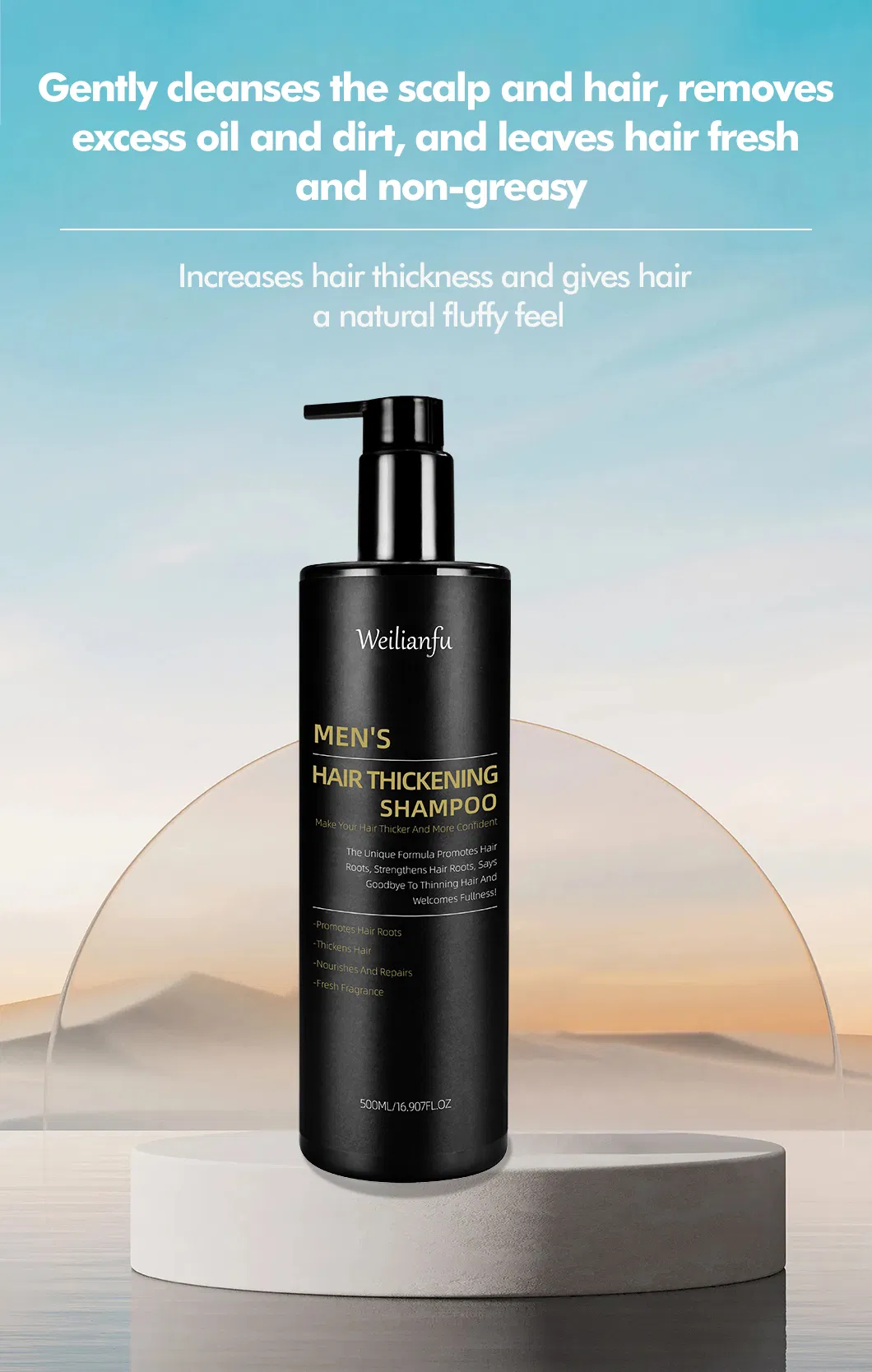 Men Thickening Hair Shampoo and Conditioner Details 3