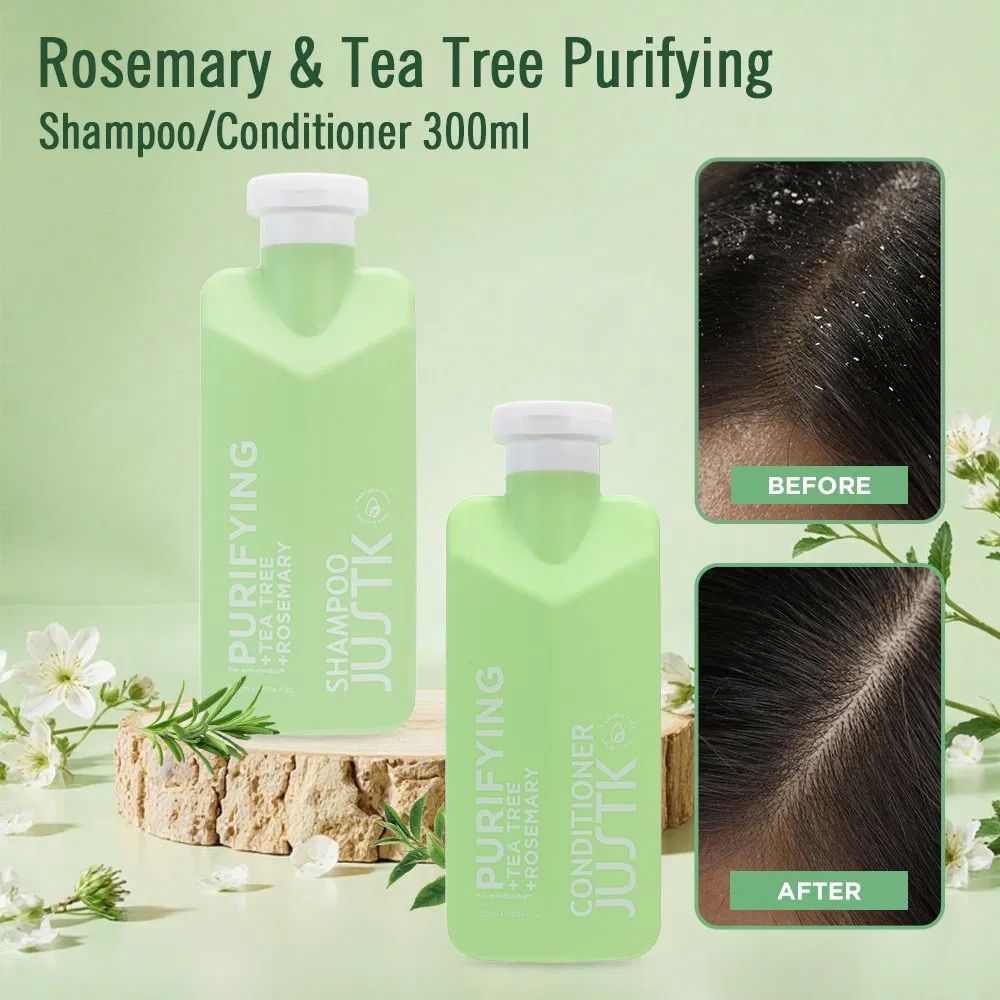 Justk Private Label Tea Tree Refreshing Anti-Dandruff Shampoo Brands Rosemary Hair Conditioner