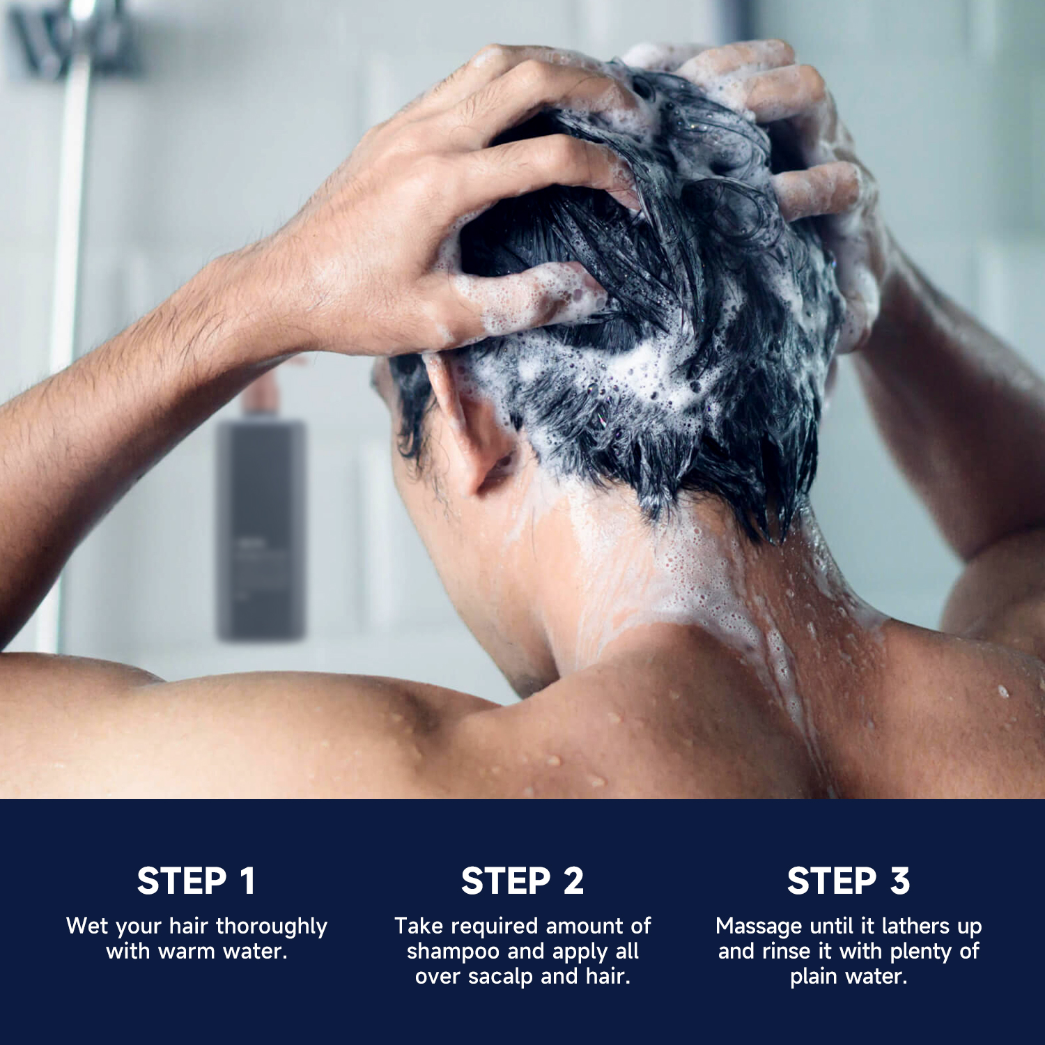 Refreshing Scalp Cleanser Daily Use Men's Shampoo Caffeine Shampoo Hair Strengthening Shampoo Deep Cleansing Hair Wash