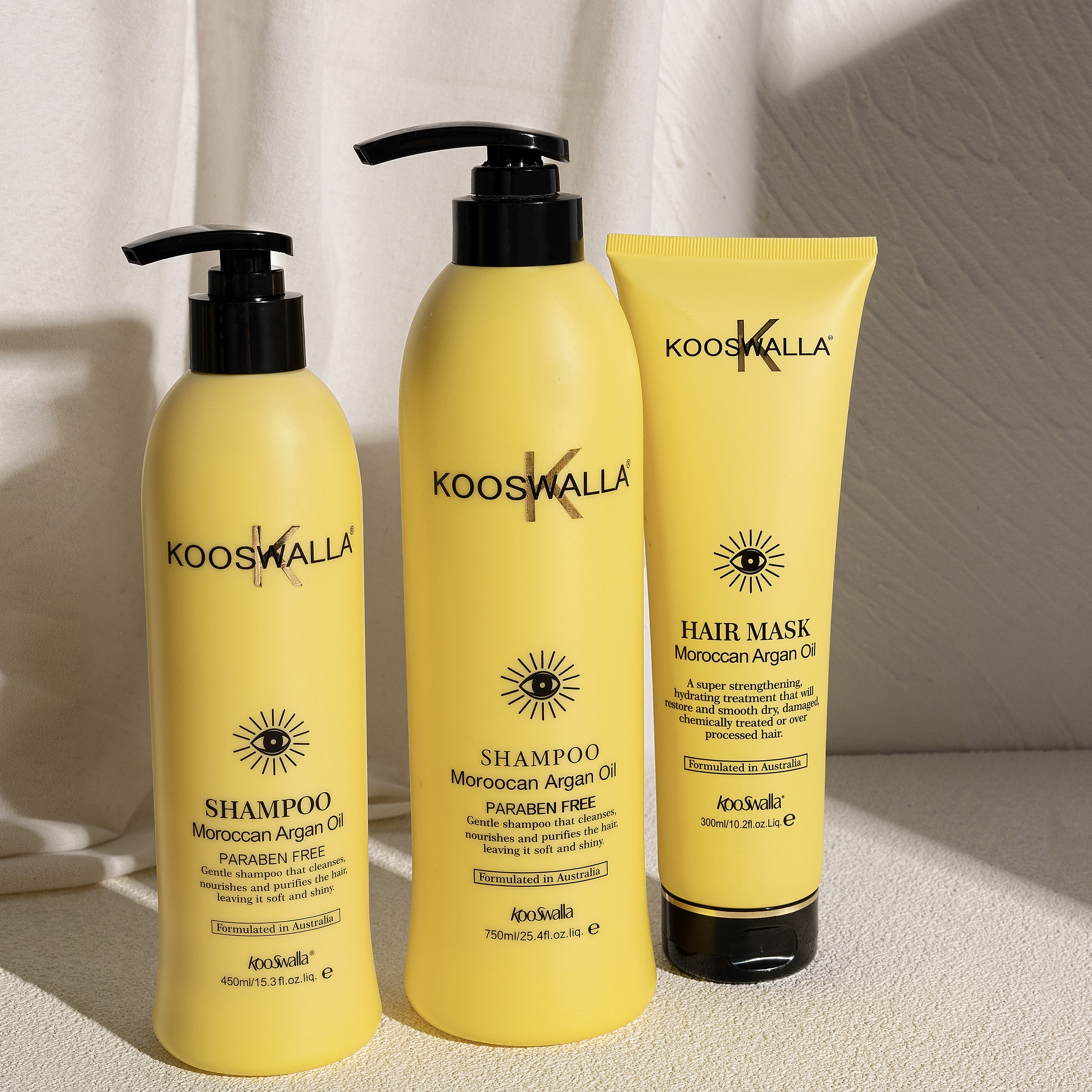 Custom Luxury Hair Care Set Vegan Protein Argan Oil Keratin Hair Mask Hair Serum Shampoo and Conditioner Private Label