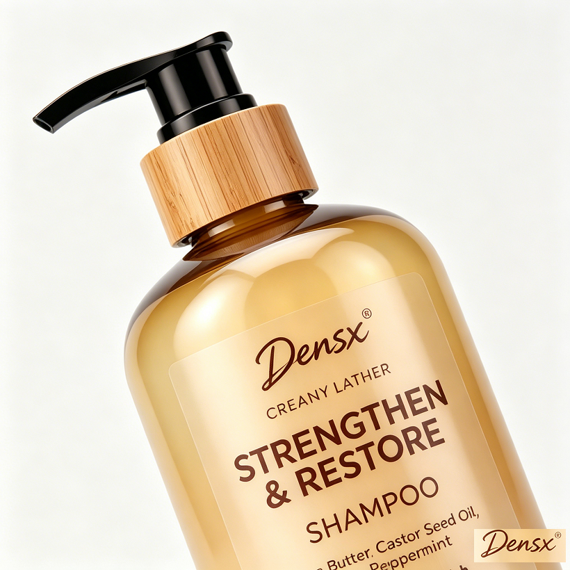Private Label Natural Shea Butter Aloe Mint Strengthen Restore Nourishing Shampoo Sulfate Free Color Safe Curly Castor Oil