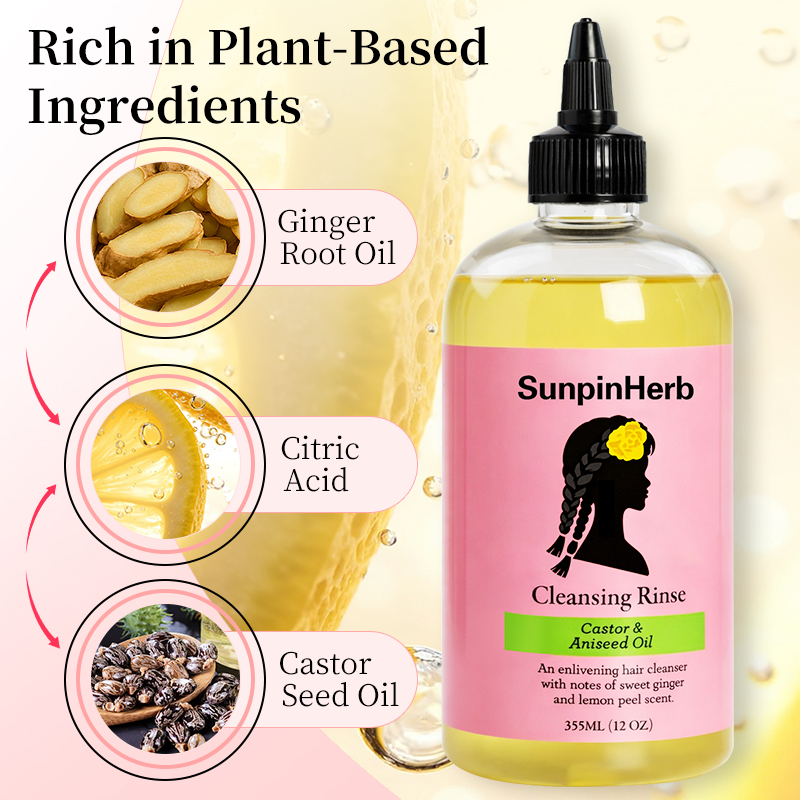 Sweet Ginger Anti-Dandruff Oil Control Cleansing Rinse Moisturizing Hair Shampoo for Braids Locs Curly Hair OEM ODM Wholesale