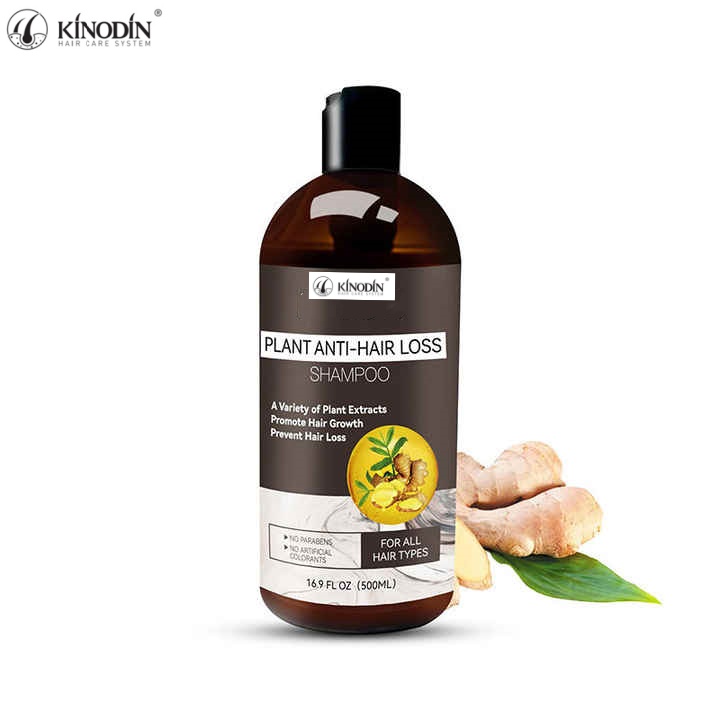 Private Label Organic Biotin Shampoo for Hair Growth Natural Ginger Thickening Anti-Hair Loss Formula Moisturizing Nourishing