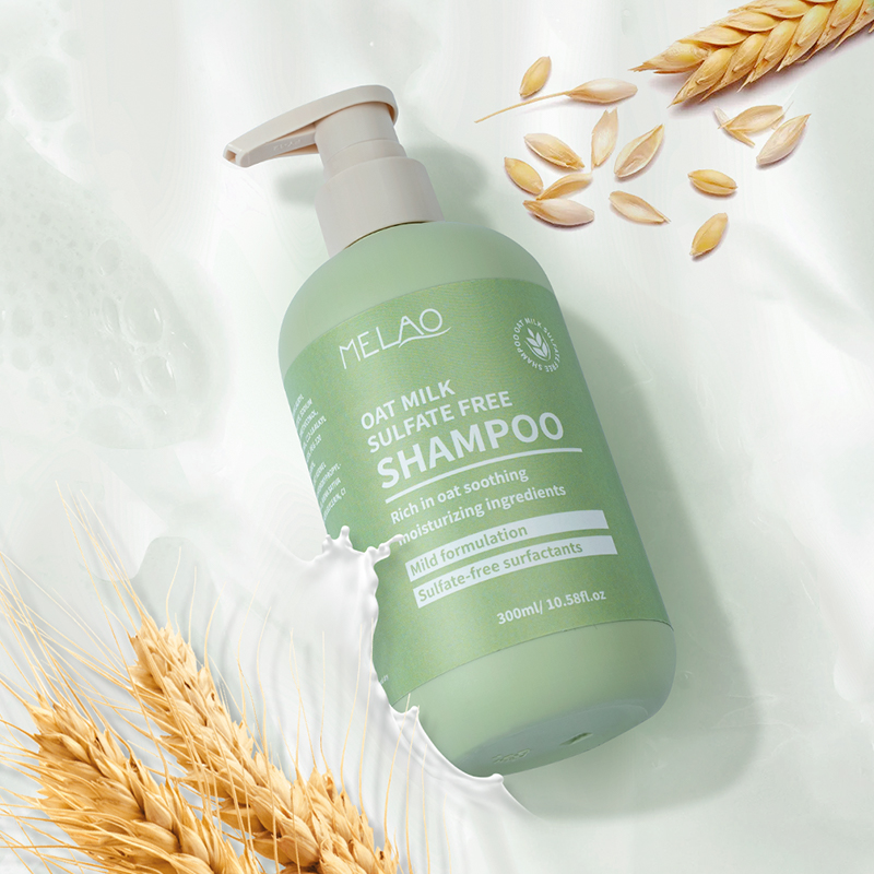 Luxury Sulfate Free Oat Milk Shampoo for Intense Hydration and Frizz Control Scalp Soothing Treatment with Natural Essential Oat