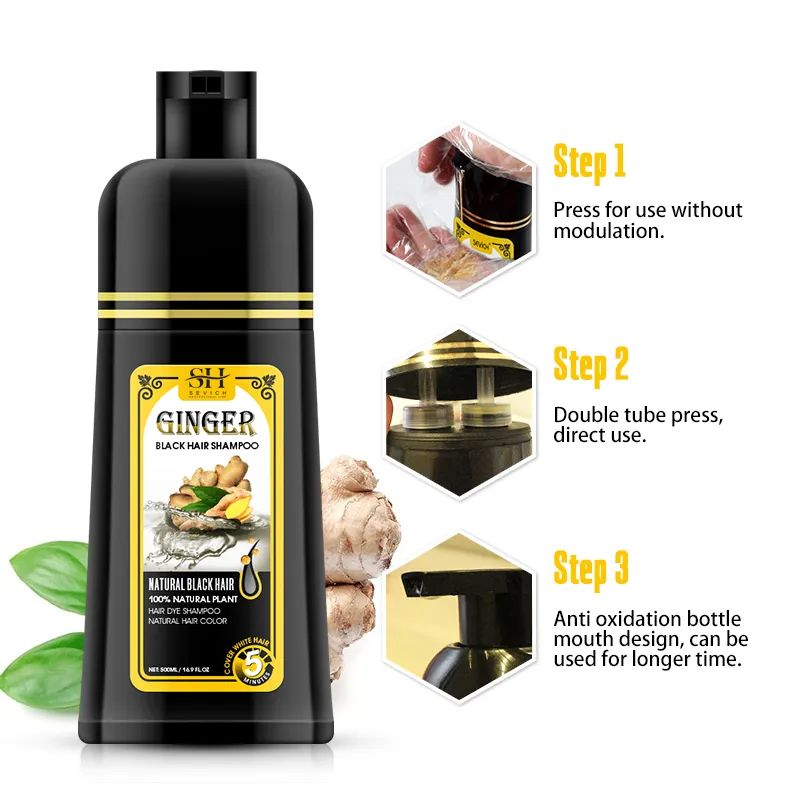Ginger Black Hair Shampoo Image 8