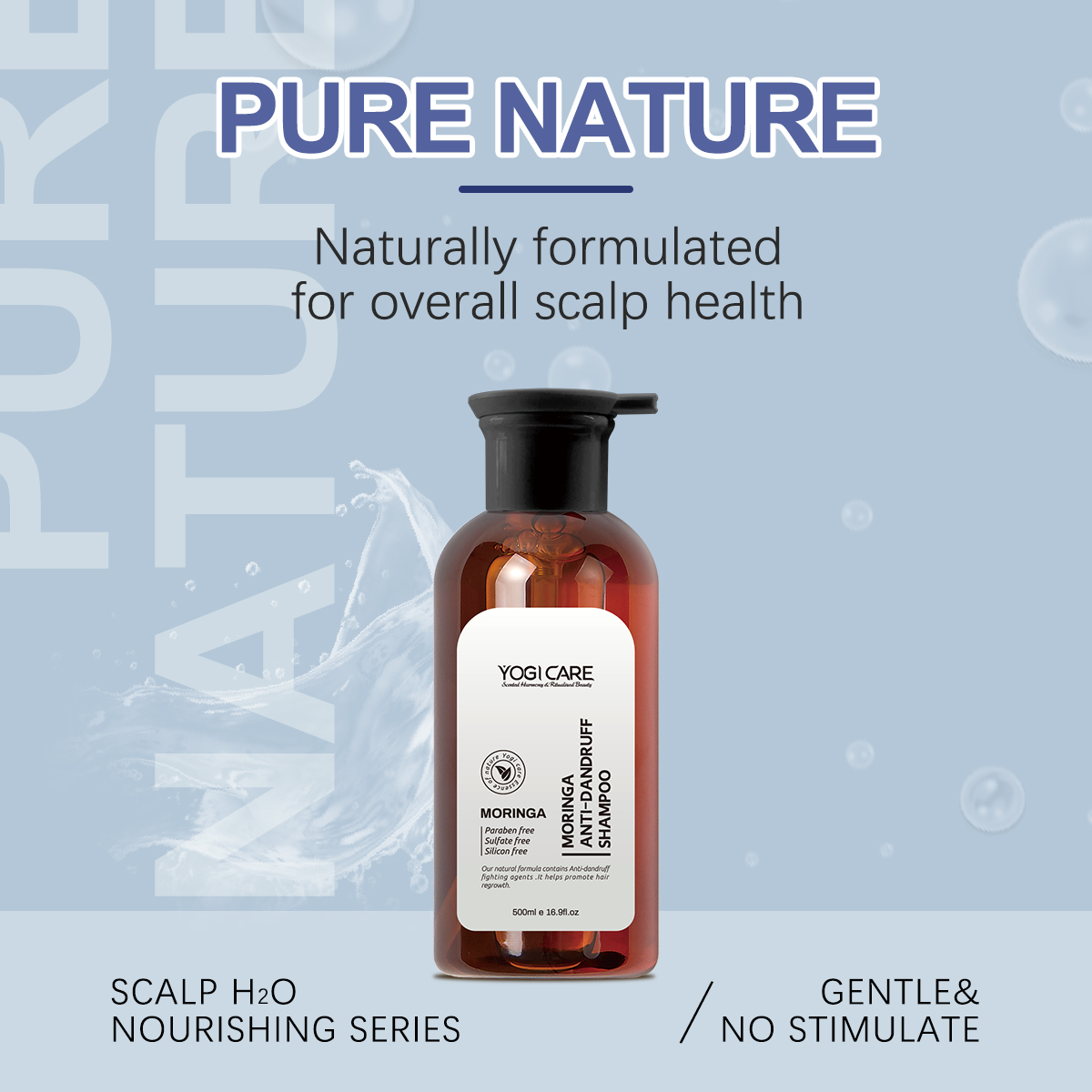 YOGI Moringa Seed Sulfate Free Shampoo Pure Natural Hair Shampoo Manufacturer
