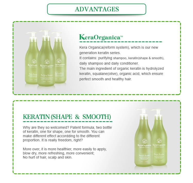 Keratin Hair Straightening Best Sulfate Free Keratin Shampoo and Conditioner Private Label