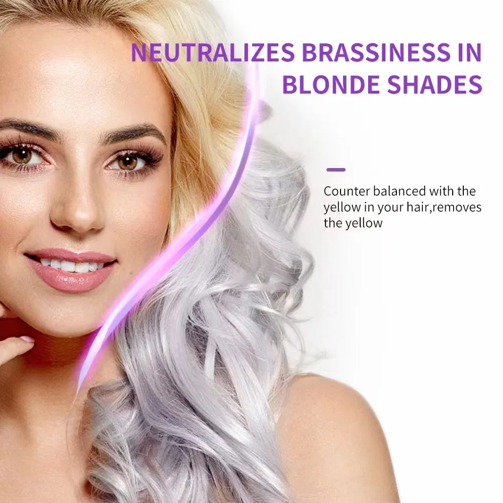 Say Good Bye to Yellow No Yellow Shampoo Silver Blonde Hair Color Protection Purple Shampoo