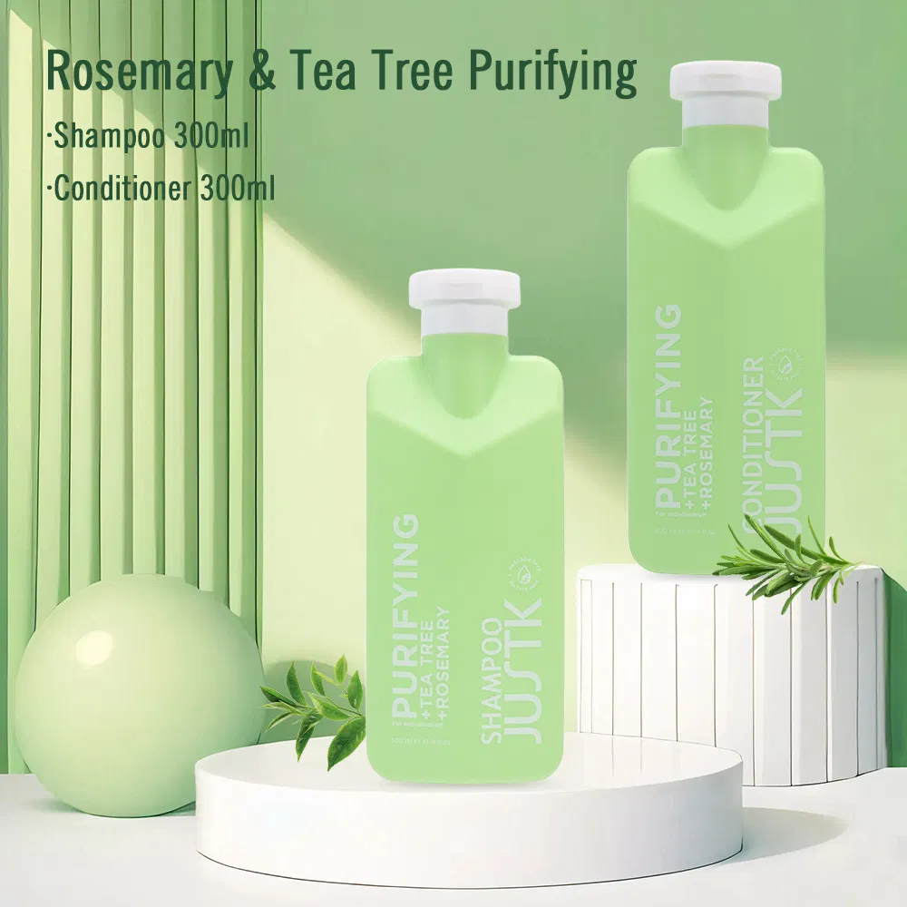 Justk Private Label Tea Tree Refreshing Anti-Dandruff Shampoo Brands Rosemary Hair Conditioner