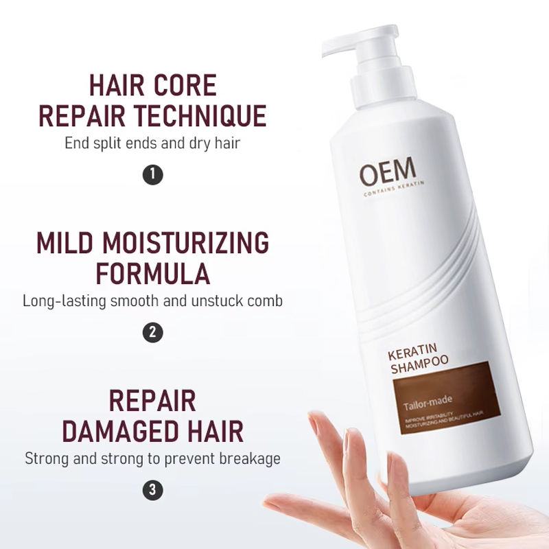 OEM Salon Grade Thickening Volumizing Strengthen Weak Hair Keratin Shampoo