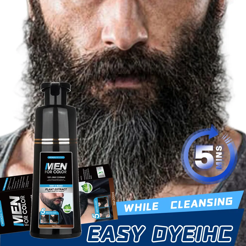Premium Quality Hair Dye Shampoo for Men with Herbal Extract