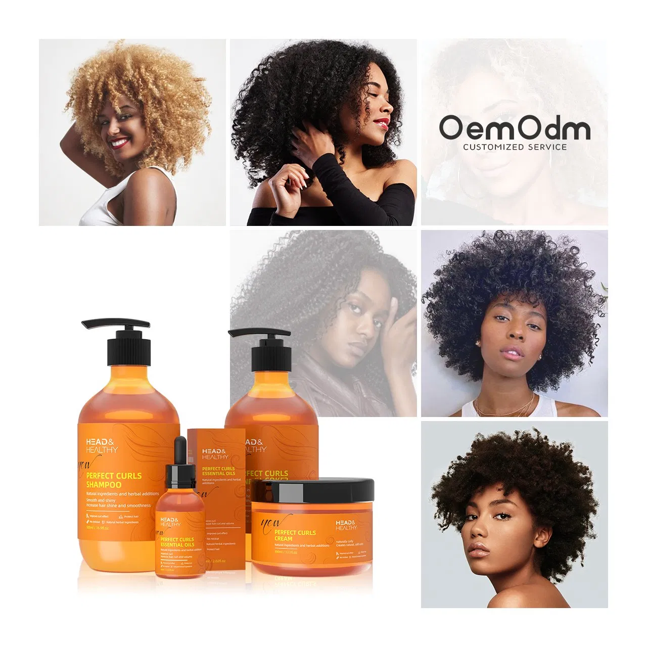 Custom Wholesale and Retail 5% Minoxidil Repair Damaged Volumizing Hair Treatment Natural Hair Growth Hair Shampoo &amp; Conditioner Hair Serum Hair Mask Hair Set