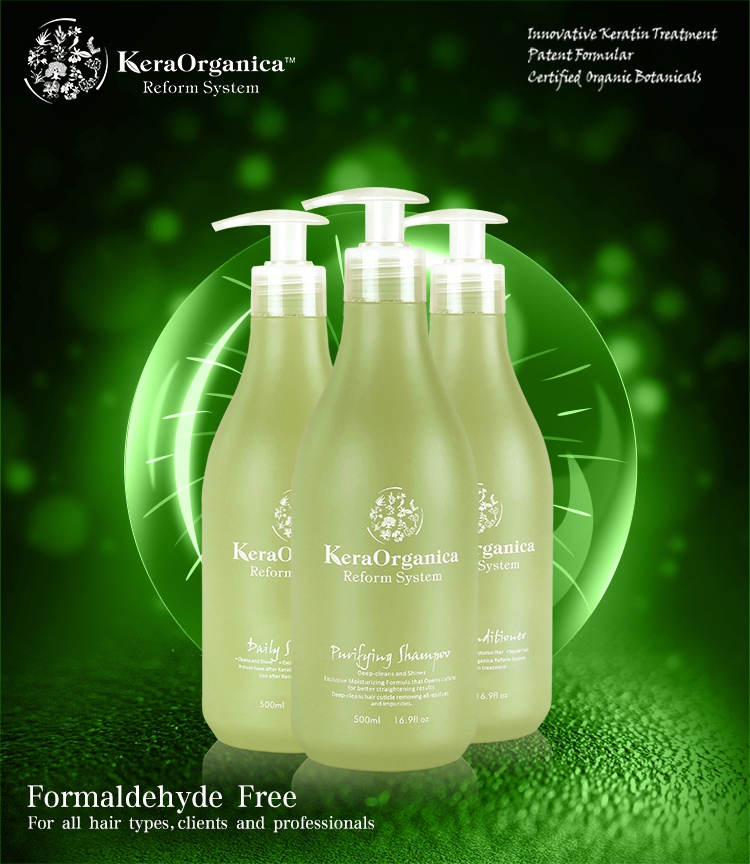 Keratin Hair Straightening Best Sulfate Free Keratin Shampoo and Conditioner Private Label