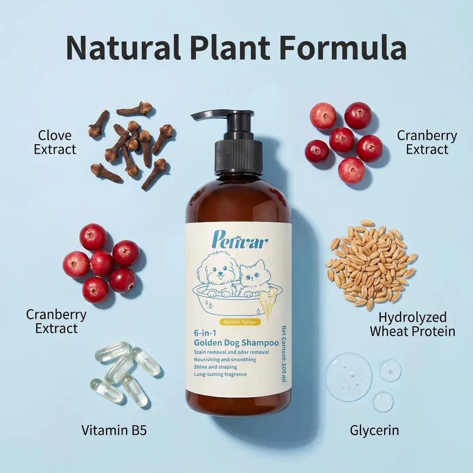 6-in-1 Golden Dog Shampoo Formula