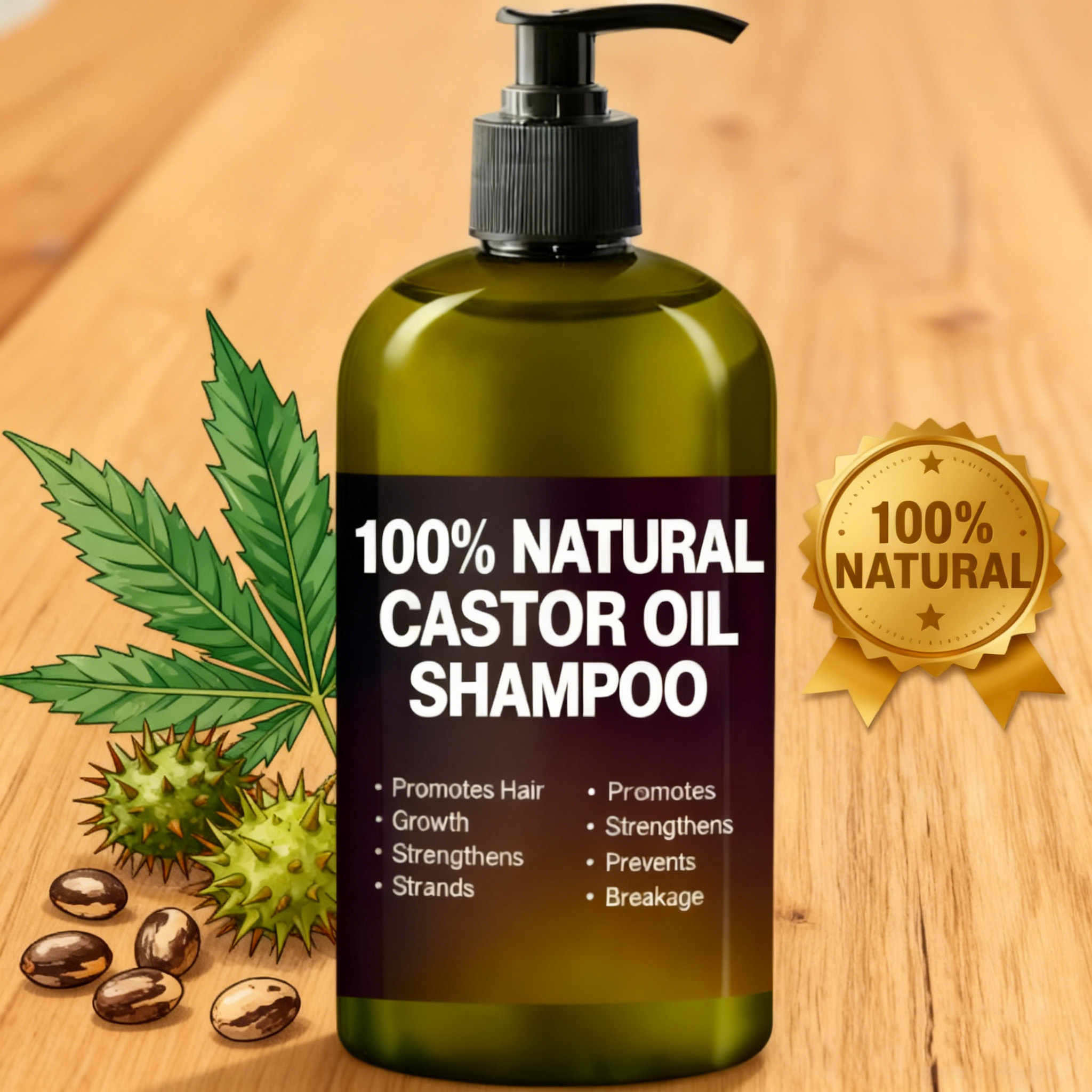 Natural Hair Care with Deep Repair, Nourishing Morocco Argan Oil &amp; Organic Biotin Hair Shampoo for Damage Reduction