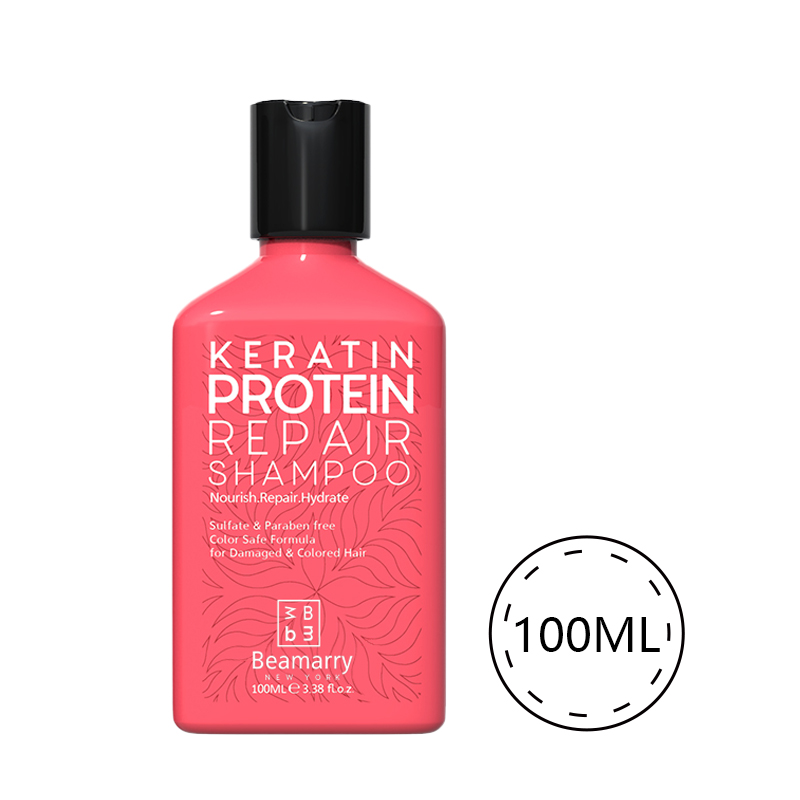 Travel Size 100ML Blonde Professional Keratin Protein Herbal Curl Hair Shampoo Repair for Men Women
