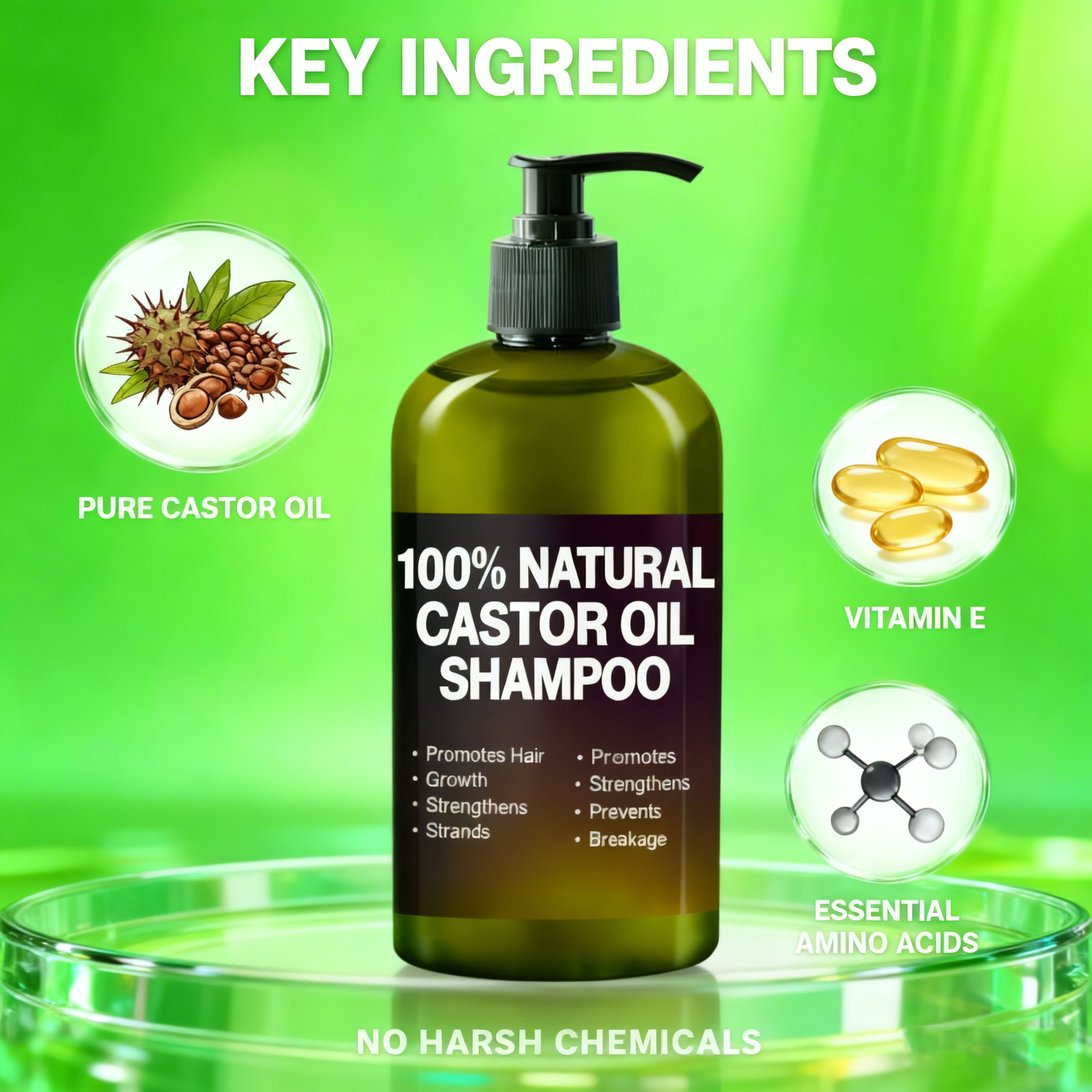 Natural Hair Care with Deep Repair, Nourishing Morocco Argan Oil &amp; Organic Biotin Hair Shampoo for Damage Reduction