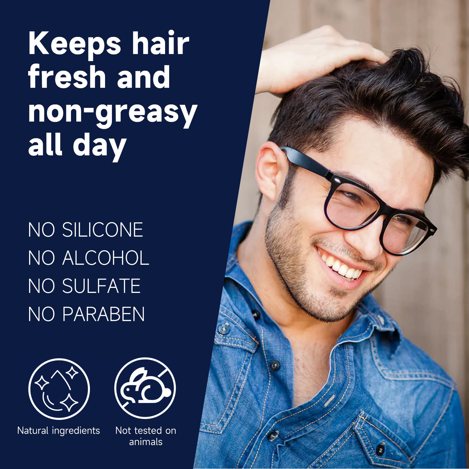 Refreshing Scalp Cleanser Daily Use Men's Shampoo Caffeine Shampoo Hair Strengthening Shampoo Deep Cleansing Hair Wash