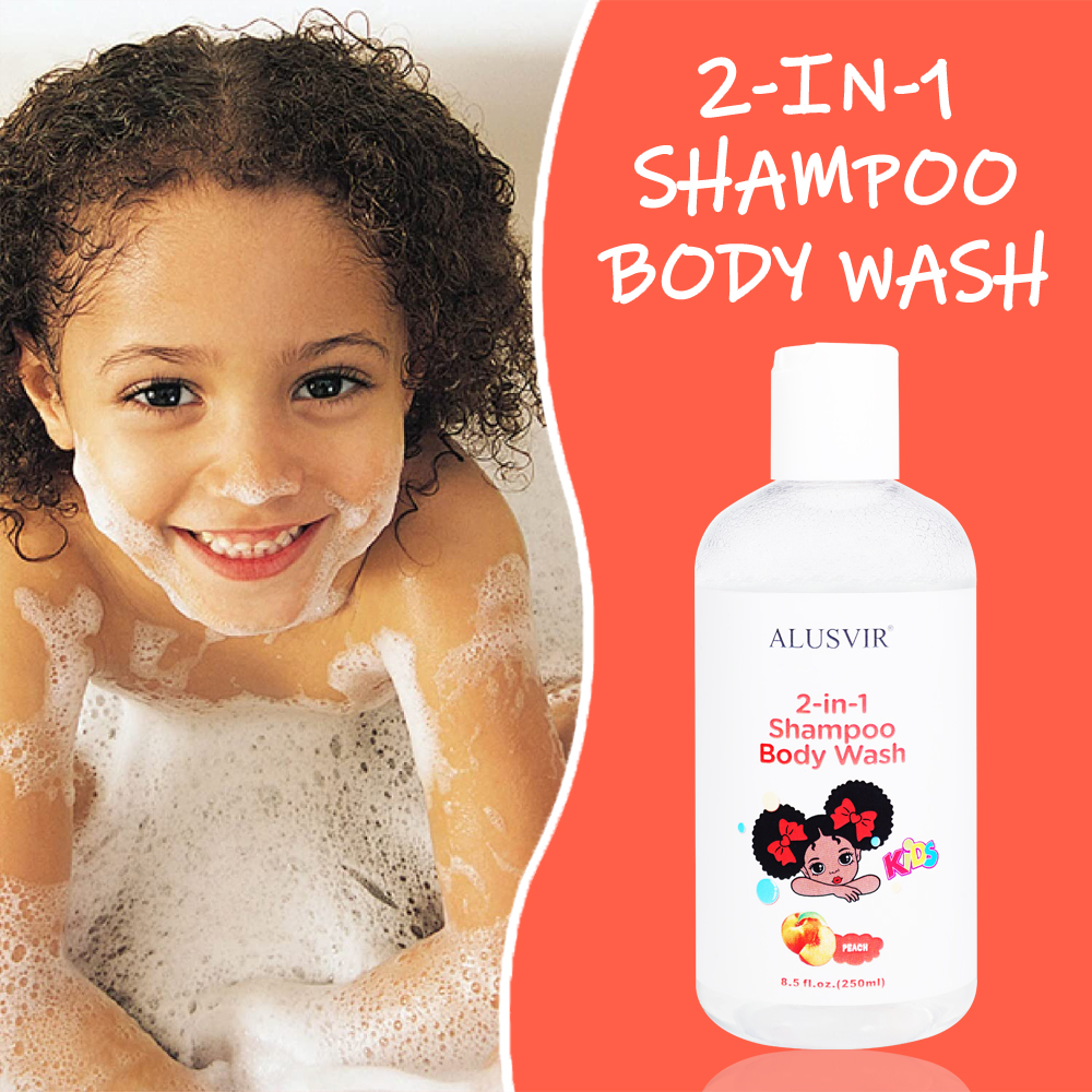 Kids Best Organic Baby Hair Care &amp; Styling Products Curly Set Shampoo and Conditioner Hair for Black Kids Private Label