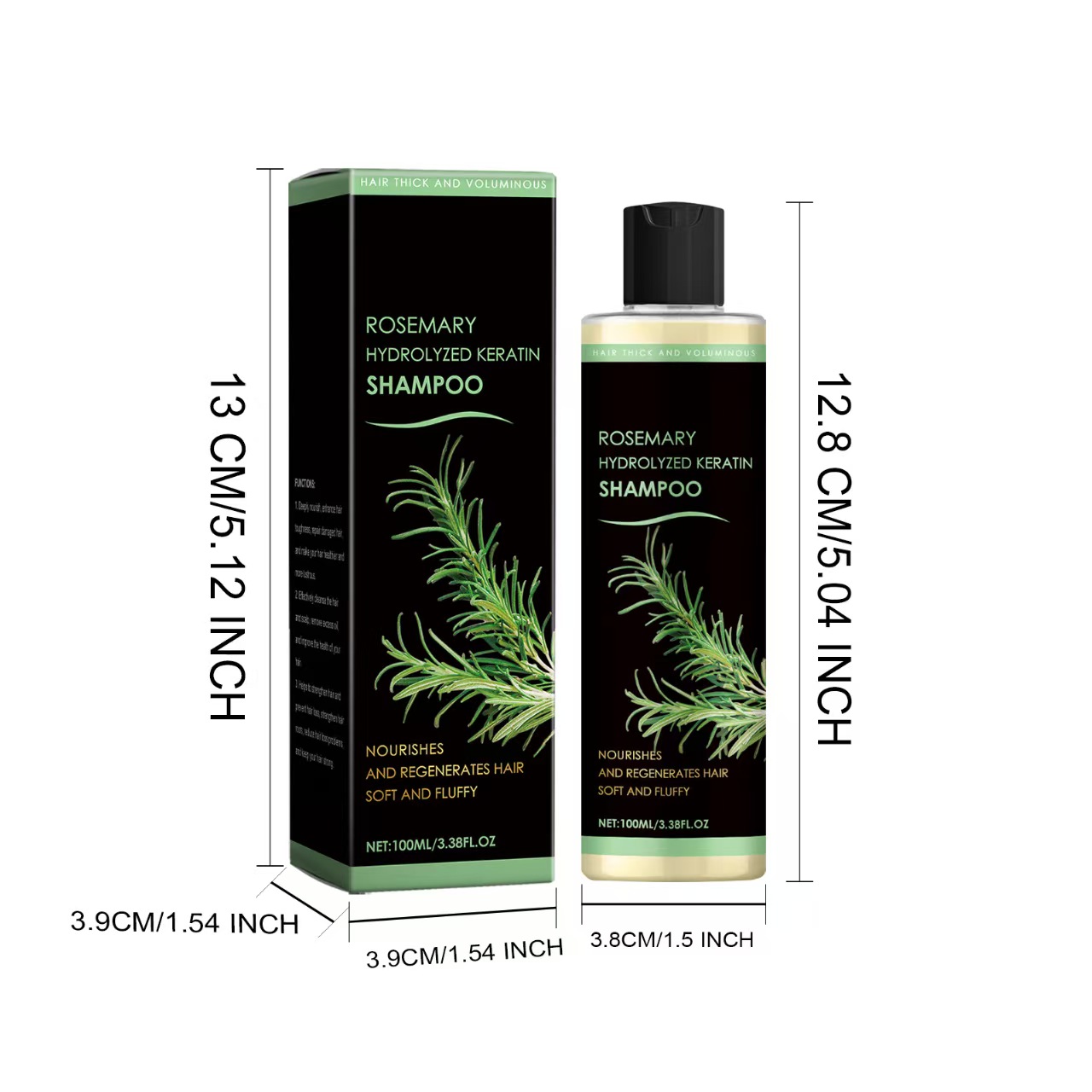 Rosemary Shampoo Daily Cleansing Scalp Moisturizing Hair Nourishing Natural Shine Smooth Hydrating Shampoo