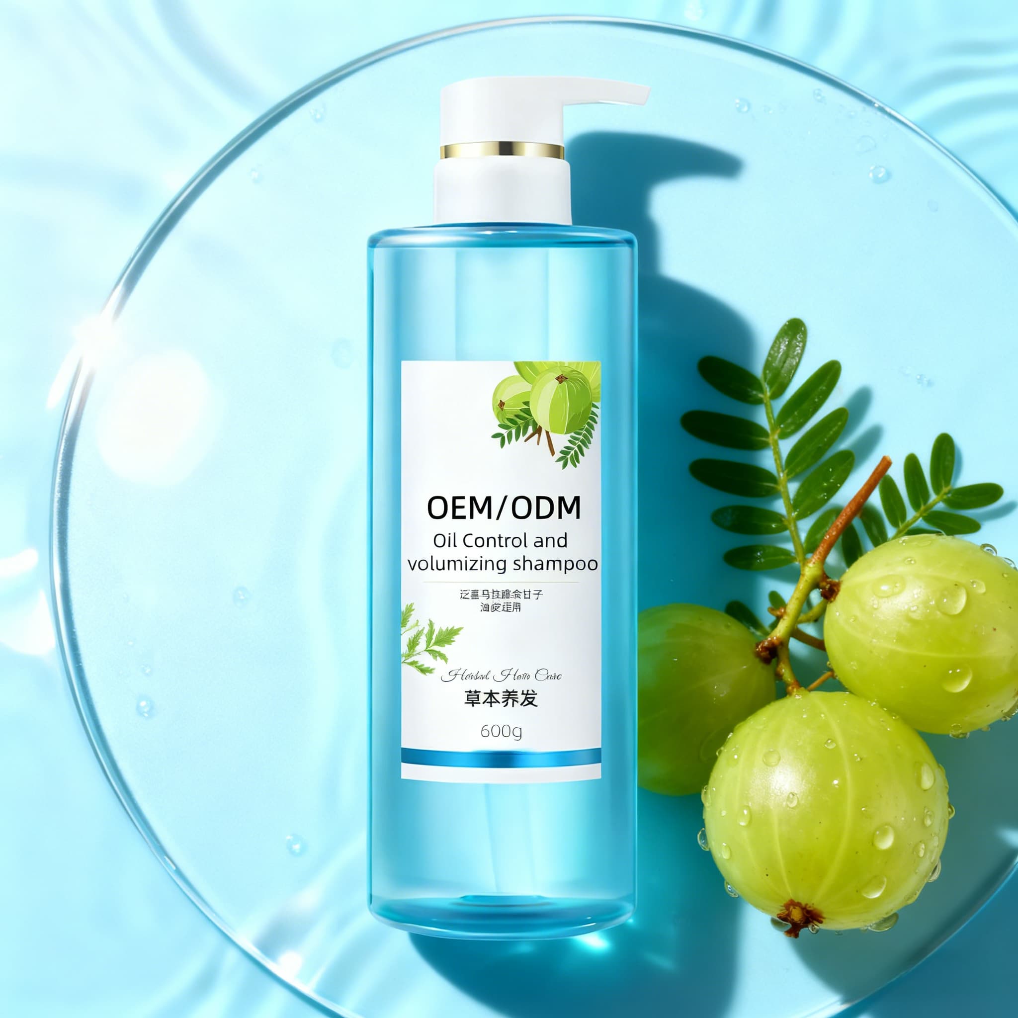 Customizable OEM Liquid Shampoo Fluffy Oil Control Deep Dandruff Removal Itching Relief Scalp Care Non-Greasy Refreshing
