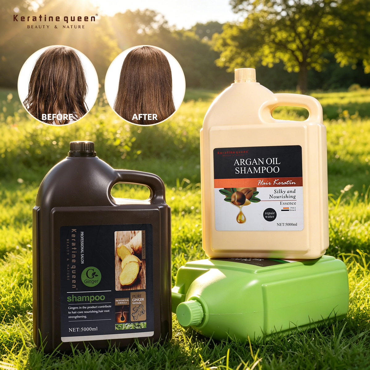 Professional Salon Use Big Volume 5L Hair Shampoo in Bulk Sulfate Free Argan Oil Silky and Nourishing Argan Conditioner