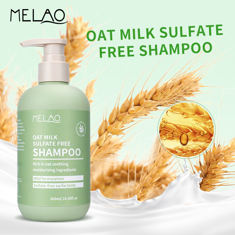 Luxury Sulfate Free Oat Milk Shampoo for Intense Hydration and Frizz Control Scalp Soothing Treatment with Natural Essential Oat