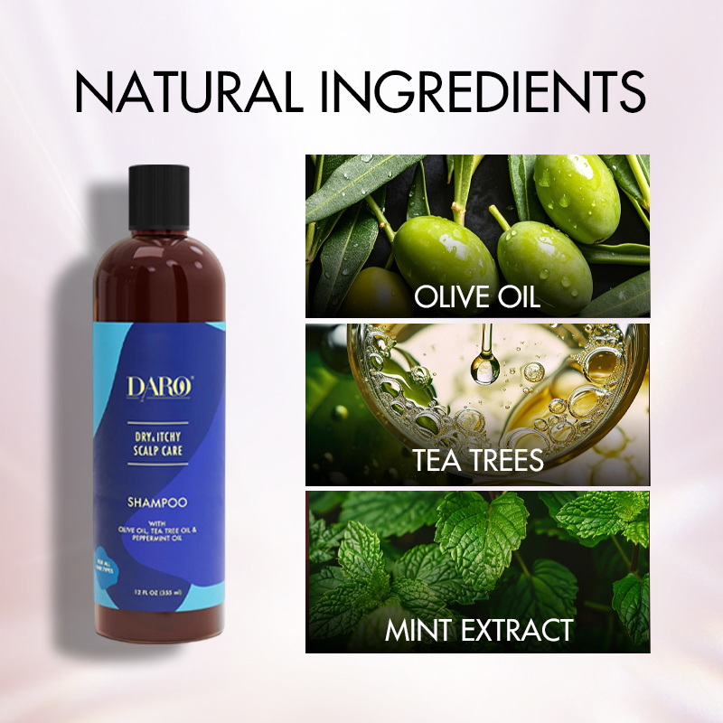 Olive &amp; Tea Tree Oil Anti Itch Smoothing Private Label Shampoo