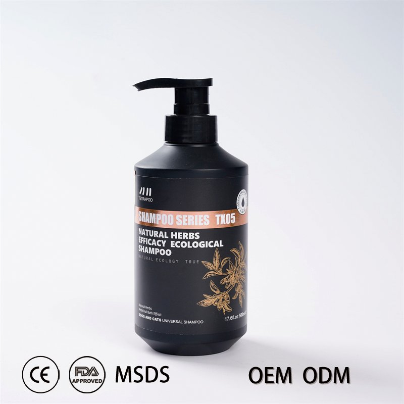 500ml Organic Herbal Pet Shampoo Plant-Based Formula for Sensitive Skin Dogs &amp; Cats