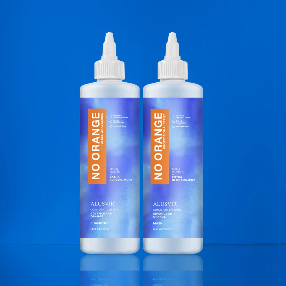 No Yellow Orange Gel Shampoo and Conditioner for Shine and Color Protection