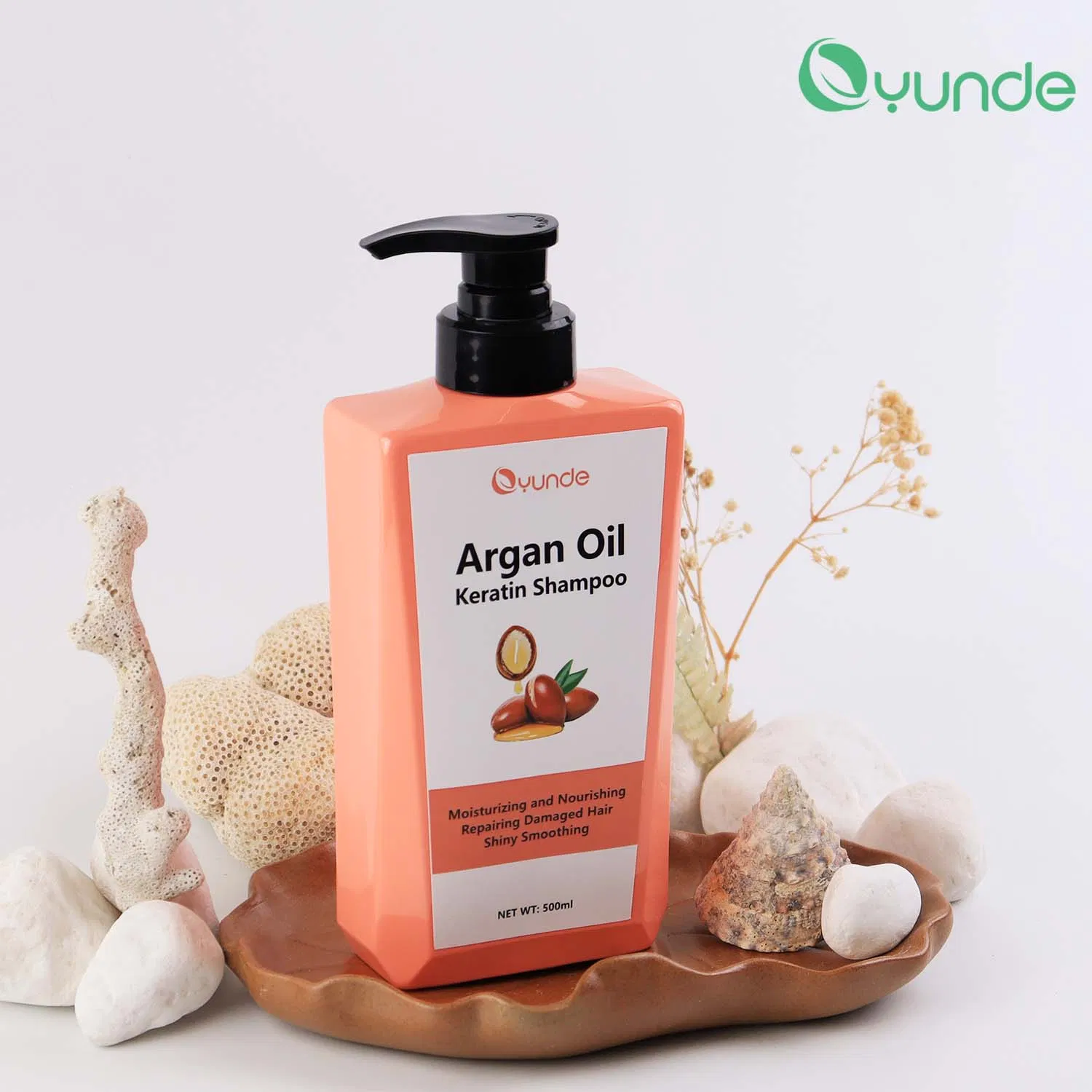 Natural Herbal Extracts Smooth, Fluffy, Argan Keratin Shampoo
