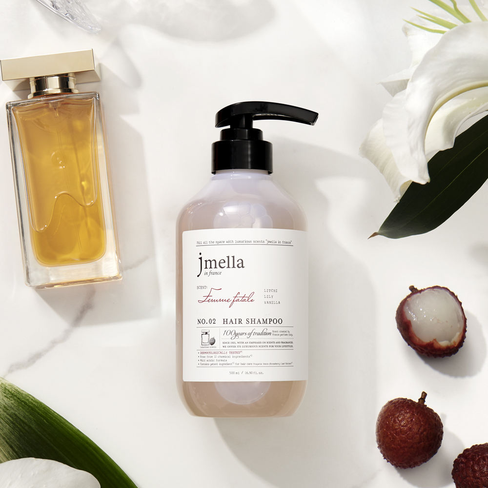 JMELLA IN FRANCE FEMME FATALE HAIR SHAMPOO 500ml Alluring Scent Shampoo For Volumizing And Smooth Hair With Luxurious Fragrance