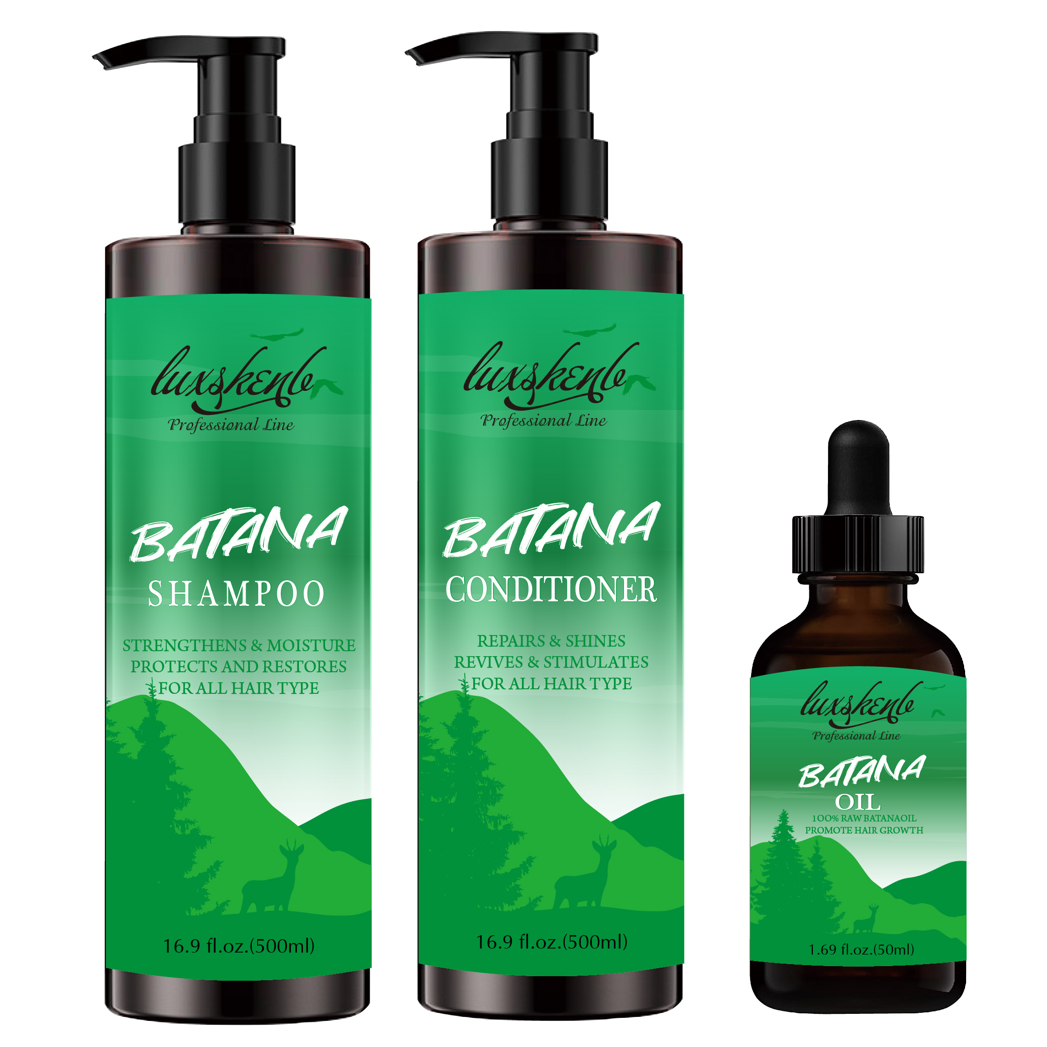 Best-Selling Organic Sulfate-Free Moisturizing Batana Argan Oil Shampoo and Conditioner
