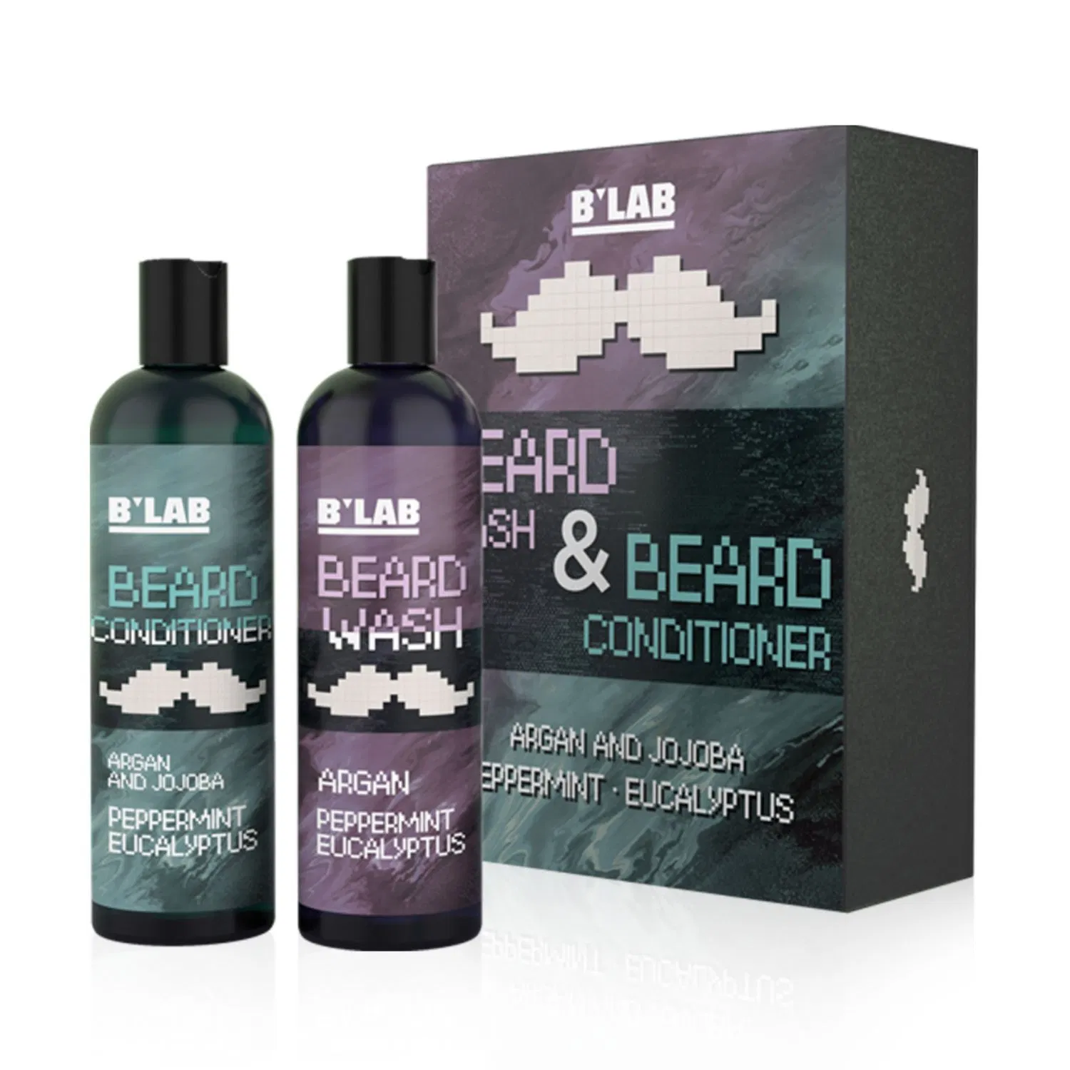 Men Gift Set Beard Care Oil Products Male Shampoo Conditioner Grooming