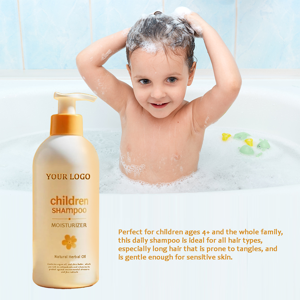 Deep Cleaning and Moisture Hair Care Set for Children Private Label Natural Organic Kid Shampoo and Conditioner Sulfate Free