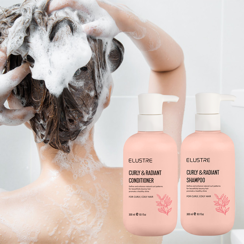 Private Label Shea Butter Curly Hair Shampoo-Moisturizing Nourishing Fluffy Anti-Frizz Deep Cleansing Detangling 2-in-1 for Oily