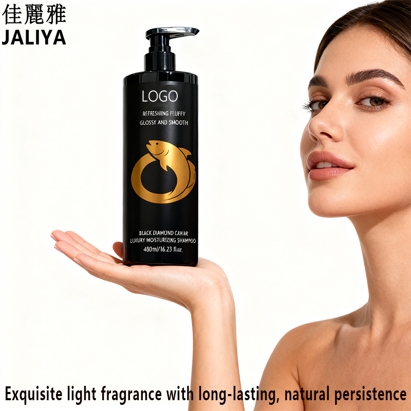 OEM Black Diamond Caviar Shampoo Luxury Moisturizing for Refreshing Fluffy &amp; Glossy Hair