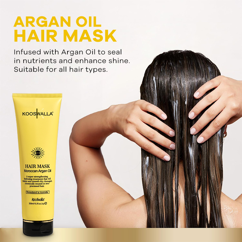 Custom Luxury Hair Care Set Vegan Protein Argan Oil Keratin Hair Mask Hair Serum Shampoo and Conditioner Private Label