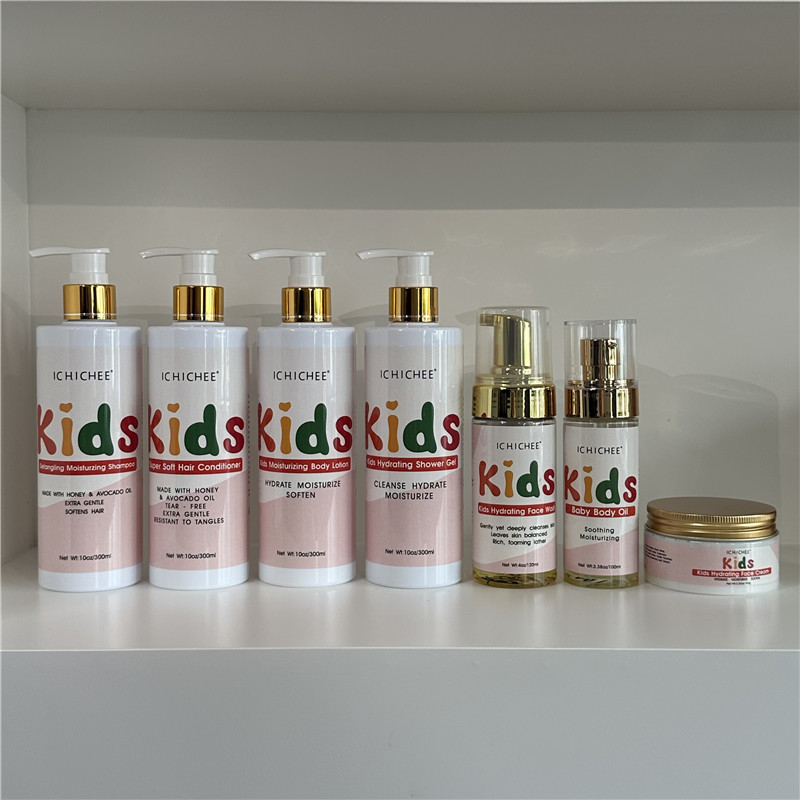 Organic Sulfate-Free Hair Shampoo Set Kids Curly Hair Care Product Refreshing Nourishing Smoothing Customized Label Low Price factory price