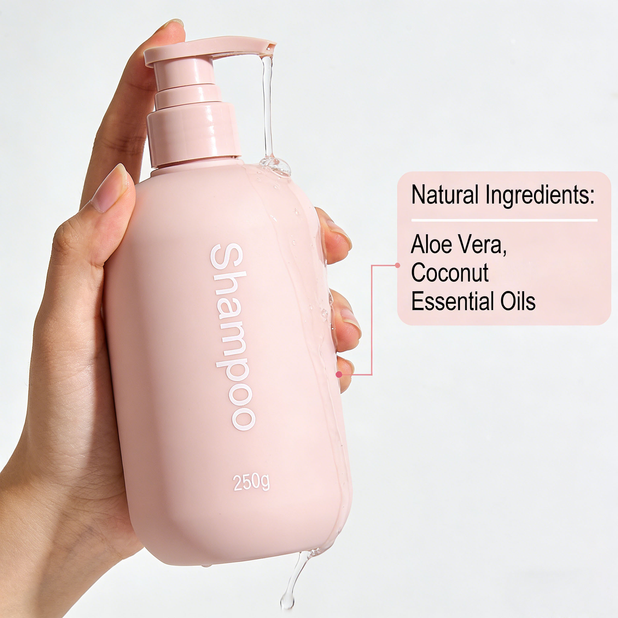 Gentle Moisturizing Natural Shampoo for Dry Damaged Hair Scalp Care Sulfate Free Shampoo