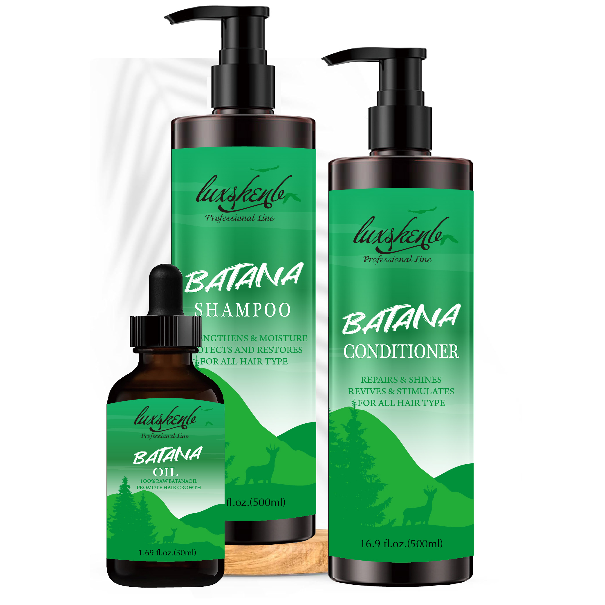 Best-Selling Organic Sulfate-Free Moisturizing Batana Argan Oil Shampoo and Conditioner