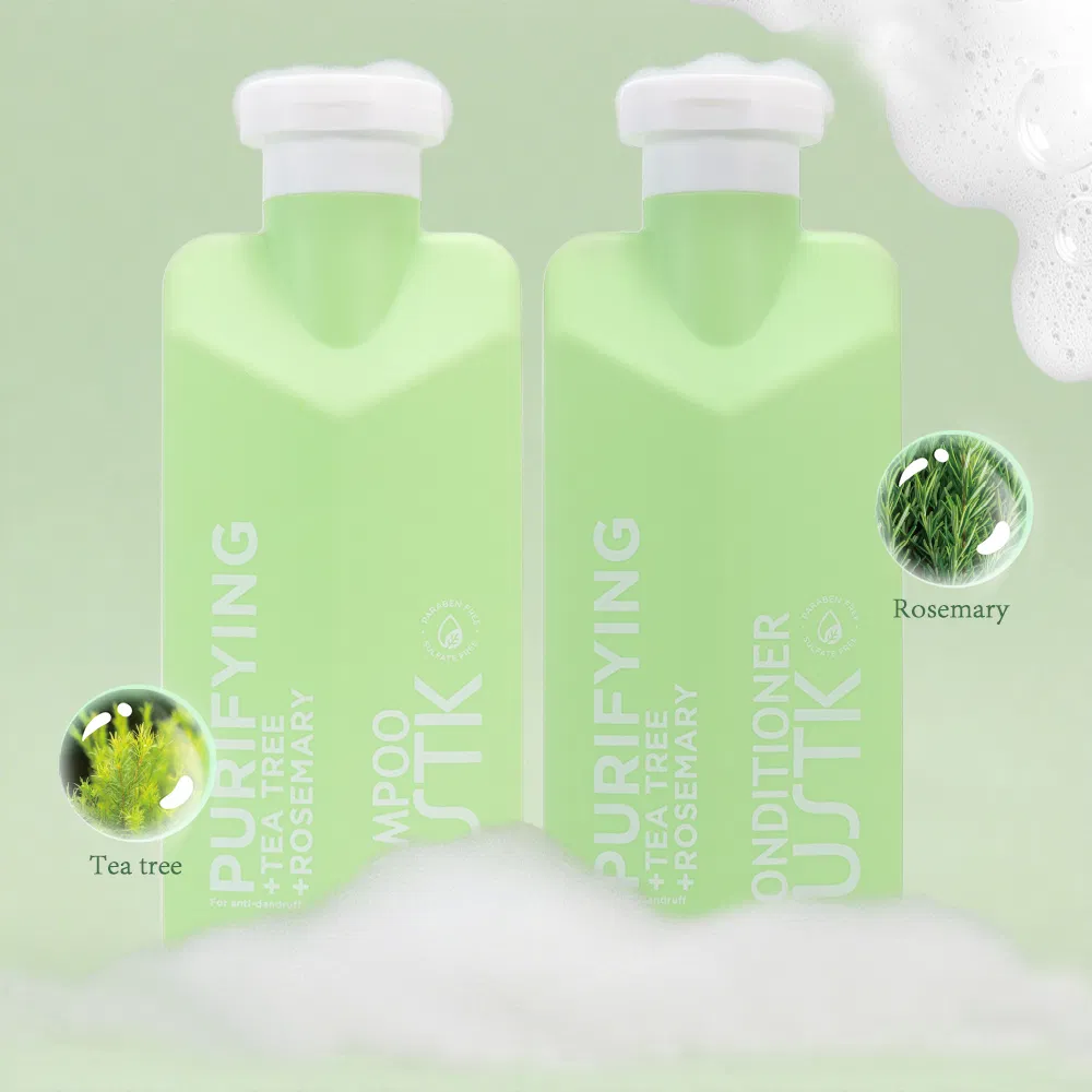 Justk Private Label Tea Tree Refreshing Anti-Dandruff Shampoo Brands Rosemary Hair Conditioner